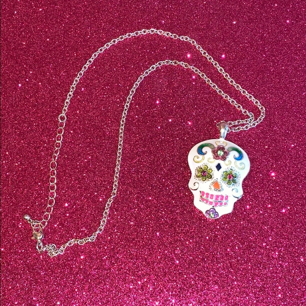 Sugar skull necklace